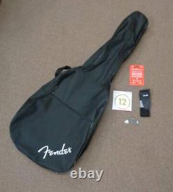 New Fender CC60S Concert V2 Acoustic Guitar Pack Solid Spruce Top Black