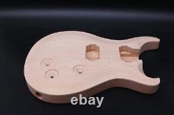 New Guitar Body Mahogany Maple Cap Curved Top Set in Heel HH Style DIY Guitar