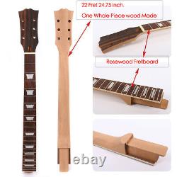 New Guitar Kit Guitar Body Guitar neck 22 fret 24.75inch Solid wood Set in