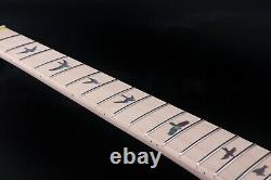 New Guitar Kit Guitar Neck 22fret Mahogany Flame Maple Cap Set in Guitar Body