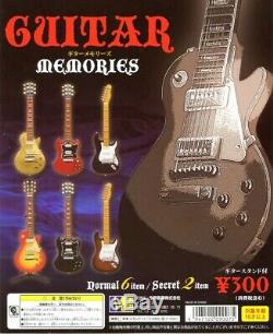 New Konno GUITAR MEMORIES Musical Instrument Capsule Toy Full set of 6 guitars