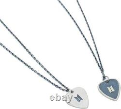 New SUGA Guitar Pick Necklace Black Silver Artist Made Collection Official Japan