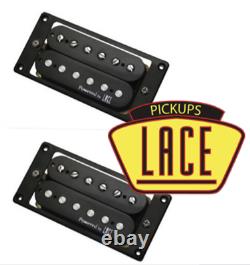 New Set Humbuckers Powered By Lace Ceramic Black For All Guitars