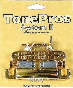 New TonePros Nashville Bridge/Tailpiece Set LPM04/G GOLD