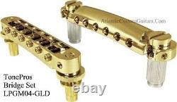 New TonePros Nashville Bridge/Tailpiece Set LPM04/G GOLD