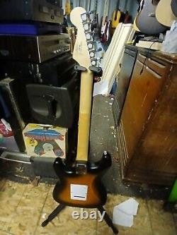 New model SATIN FINISH SQUIER by Fender guitar- new LUTHIER SET UP withextras