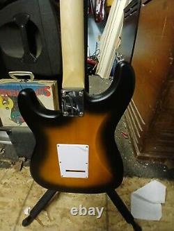 New model SATIN FINISH SQUIER by Fender guitar- new LUTHIER SET UP withextras