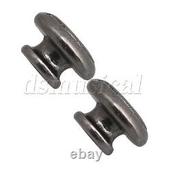 Nickel Black PAIR GUITAR STRAP BUTTONS PIN FOR GUITAR BASS