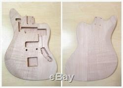No-Soldering Electric Guitar DIY Kit, Solid Mahogany Body & Neck, set DKE400