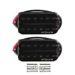 OriPure Alnico 5 HH Guitar Pickup Set Humbucker Neck Bridge Pickups 15-16K Black