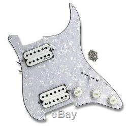 OriPure Loaded Strat HH Guitar Pickguard Prewired Alnico 5 Humbucker Pickup Set