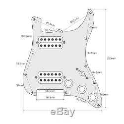 OriPure Loaded Strat HH Guitar Pickguard Prewired Alnico 5 Humbucker Pickup Set