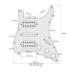 OriPure Prewired ST Guitar HSH 11 Hole Pick Guard Alnico 5 Pickup Assembly Set