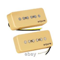 OriPure Soap Bar P90 Pickup Set Alnico 5 Neck + Bridge Pickups for SG LP Guitar