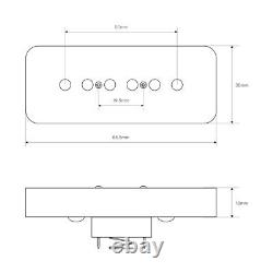 OriPure Soap Bar P90 Pickup Set Alnico 5 Neck + Bridge Pickups for SG LP Guitar