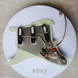 Prewired SSS ST Pickguard Set SD Alnico V Pickups Wiring Harness