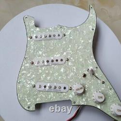 Prewired SSS ST Pickguard Set SD Alnico V Pickups Wiring Harness