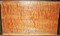 Quilted Curly Maple 8785 Luthier Solid Body Guitar Top Set 22x 14x. 4375
