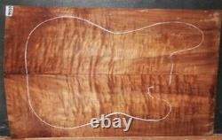 Quilted Curly Maple Wood 9959 Luthier Solid Body Guitar Top Set 25x 15.5x. 500