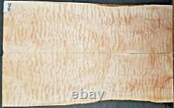 Quilted Maple 5A Instrument Wood 11545 Solid body Guitar Top Set 23.5x 14x. 437