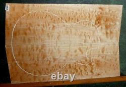 Quilted Maple LES PAUL Wood 8369 Luthier Carved Top Guitar Set 23.5 x 16 x. 75