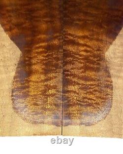 Quilted Pommele Sapele Acoustic Back and Sides Set Luthier Wood Tonewood