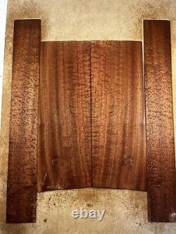 Quilted Pommele Sapele Acoustic Back and Sides Set Luthier Wood Tonewood #1