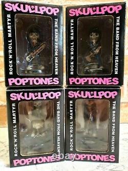 Ramones Figure Skullpop Poptones Guitar, bass, singer, drum complete 4set NEW