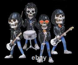Ramones Figure Skullpop Poptones Guitar, bass, singer, drum complete 4set NEW