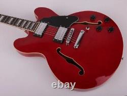 Red 6-String Electric guitar Rosewood Fingerboard Semi-Hollow Mahogany Body