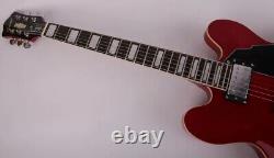 Red 6-String Electric guitar Rosewood Fingerboard Semi-Hollow Mahogany Body