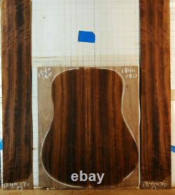 Ribbon figure curly black walnut tonewood guitar luthier set back and sides