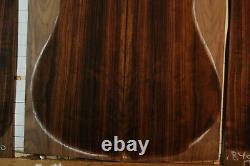 Ribbon figure curly black walnut tonewood guitar luthier set back and sides