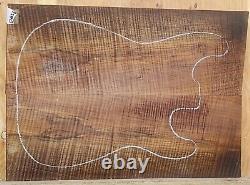 Roasted Flame Maple Wood 0856 Luthier 5A Solid body Guitar Set 21 x 15 x. 312