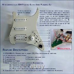 SSH Prewired Guitar St Pickguard Set, With Effects Humbucker Pickups for St