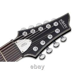 Schecter Damien Platinum 9-String Electric Guitar, Rosewood, Satin Black #1193