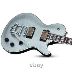 Schecter Solo-6B Vintage Electric Guitar, Rosewood Fretboard, Silver Sparkle