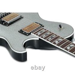 Schecter Solo-6B Vintage Electric Guitar, Rosewood Fretboard, Silver Sparkle