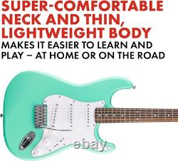 Seafoam green SATIN FINISH SQUIER by Fender new LUTHIER SET UP withextras wow