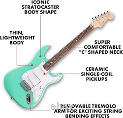 Seafoam green SATIN FINISH SQUIER by Fender new LUTHIER SET UP withextras wow