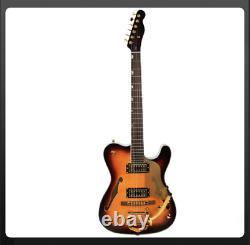 Semi Hollow Body TL Electric Guitar Gold Hardware Set In Joint VS Archtop