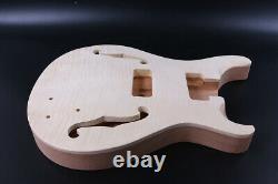 Semi hollow Guitar Body Mahogany Flame Maple Veneer Guitar Project Set in PRS