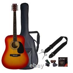 Sepia Crue Acoustic Guitar Beginner's Light Set Western Guitar Type WG-10/CS Che