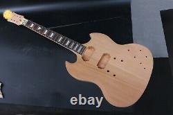 Set Mahogany Guitar Body+Neck Fit SG Style Electric Guitar Project unfinished
