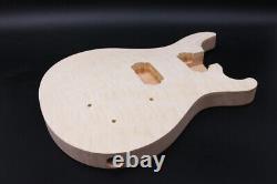 Set Mahogany Guitar Body+Neck Maple Fretboard DIY guitar Kit quilted Maple