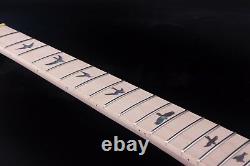 Set Mahogany Guitar Body+Neck Maple Fretboard color inlays Diy Electric Guitar