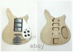 Set Neck Electric Guitar DIY Kit, Solid Mahogany Body, H-H-H, No-Soldering. DKERK