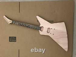 Set guitar Kit Guitar Body Guitar neck 22fret Banana Head Dot Inlay Set in Heel