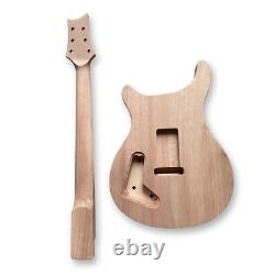 Set in Heel Guitar Kit DIY Guitar Body Guitar Neck 22 Fret Rosewood Fretboard