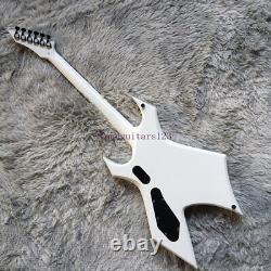 Solid Body BC Electric Guitar Rosewood Fretboard Black Binding White Fast Ship
